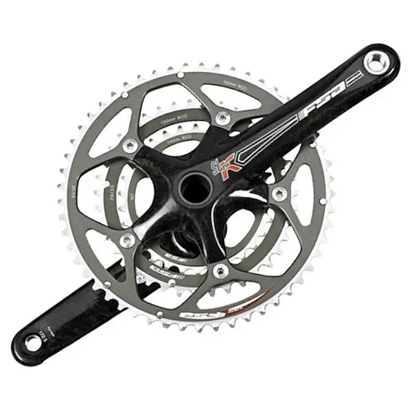 FSA SL-K MegaExo Triple 9-speed crankset 53-39-30T 175mm for road bikes