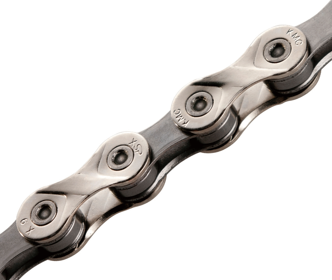 KMC X9 9 speed bicycle chain durable rust-resistant smooth shifting road and mountain bike drivetrain component