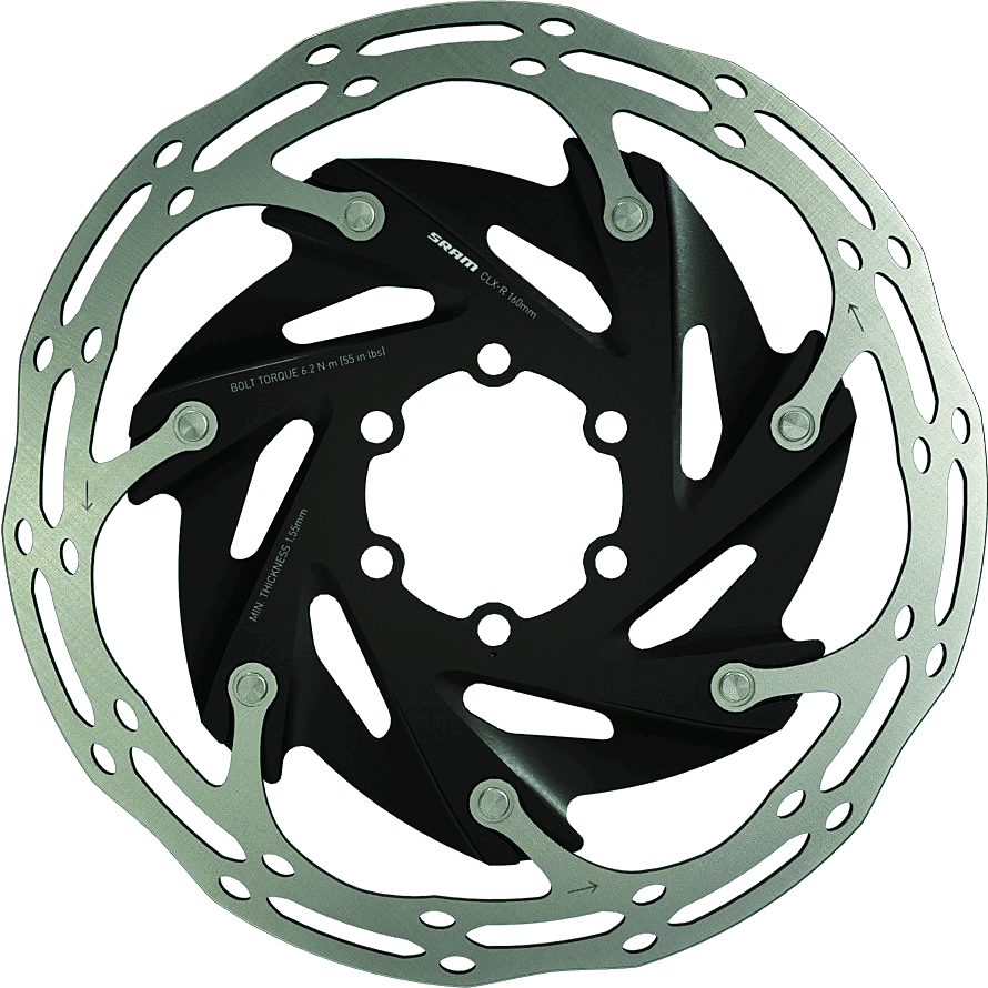 SRAM CenterLine XR 6-Bolt disc brake rotor lightweight durable smooth braking for road and gravel bikes