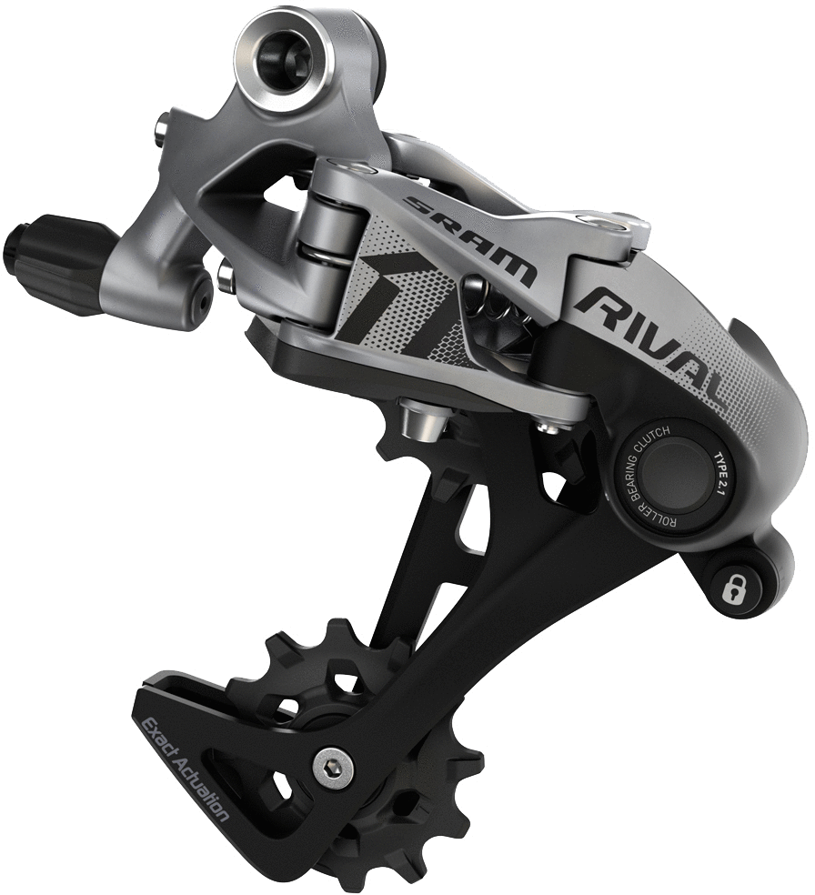 SRAM Rival 1 Type 3.0 rear derailleur 1x11 speed clutch system for gravel cyclocross and adventure bikes