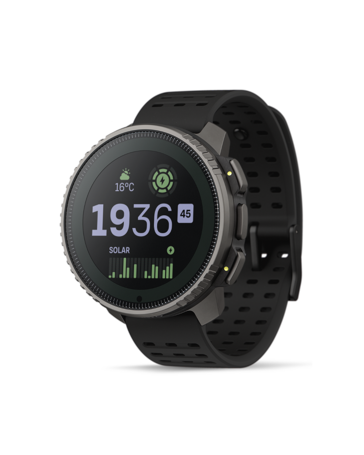 Suunto Vertical Sports Watch with GPS navigation, solar charging, and durable outdoor design for cycling and fitness tracking