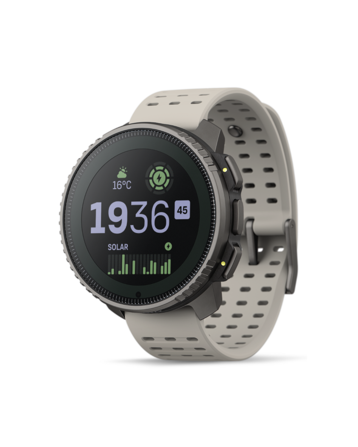 Suunto Vertical Sports Watch with GPS navigation, solar charging, and durable outdoor design for cycling and fitness tracking