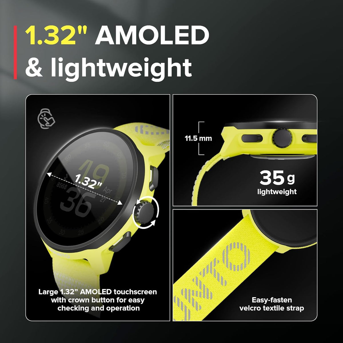 Suunto Run Sports Watch with GPS tracking, heart rate monitor, and performance metrics for cycling, running, and endurance training