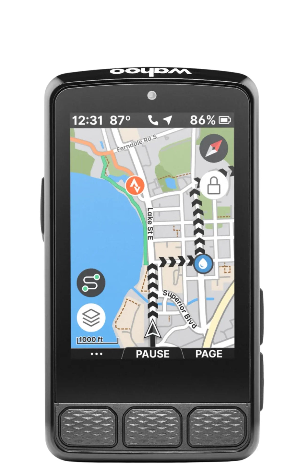 Wahoo ELEMNT ROAM V3 GPS Bike Computer – advanced cycling GPS computer with color mapping, navigation, and performance tracking