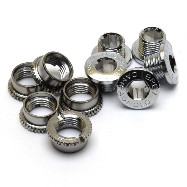 Campagnolo chainring screws and nuts genuine crankset hardware for road bike drivetrains