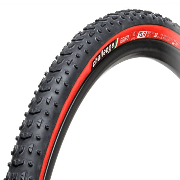 Challenge Grifo Team Edition Red TLR Tubeless Tire 700x33 cyclocross racing tire