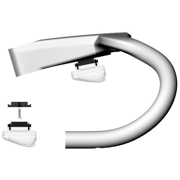 Deda Elementi Campagnolo EPS Interface Mount designed for Alanera handlebars ensuring precise and secure electronic shifting integration