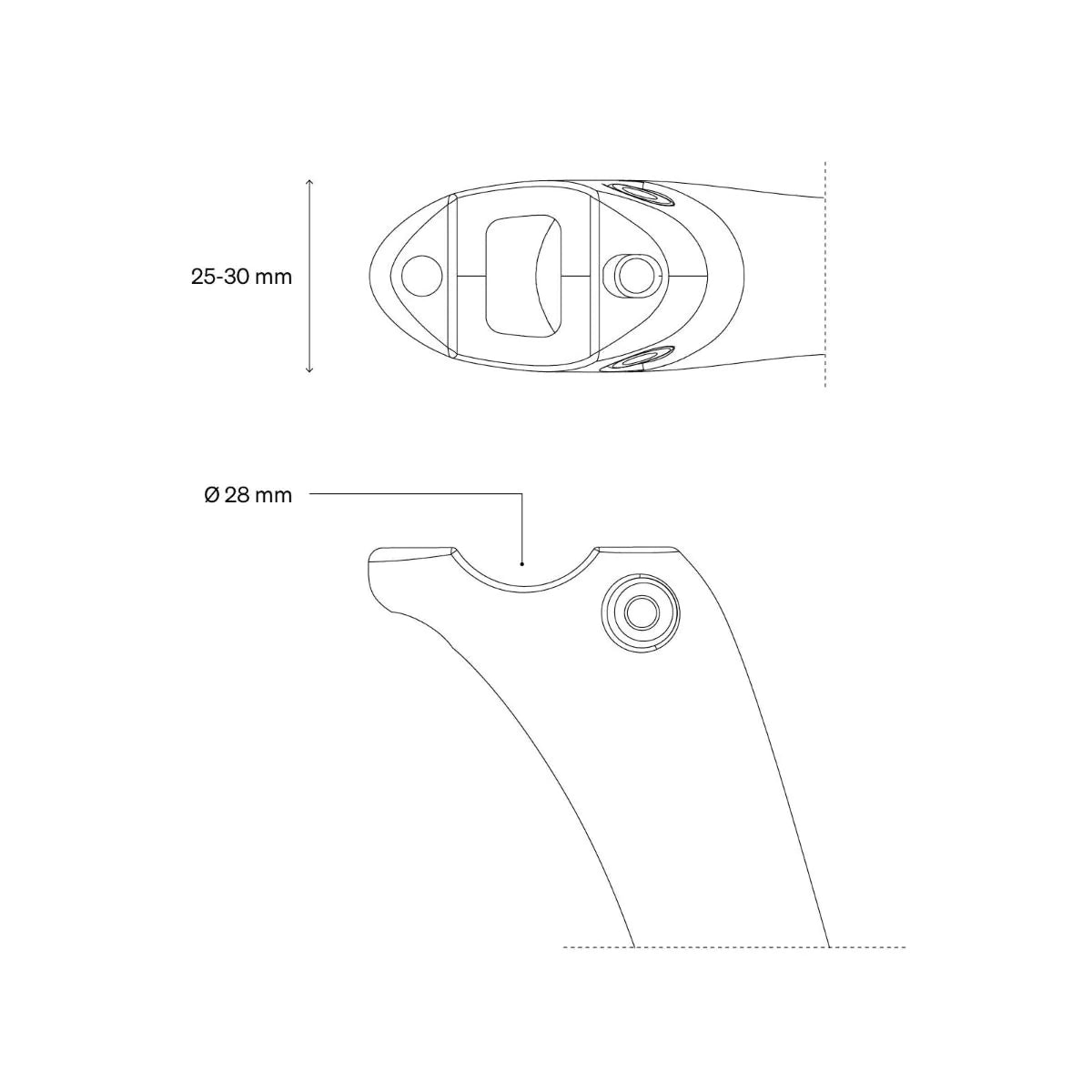 Deda Elementi Staffa Seatpost Mount Kit for Rear Light – durable seatpost light mount for road and gravel bikes