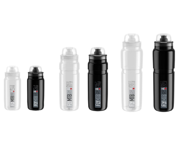 Elite Fly MTB Black Water Bottle lightweight BPA-free durable design for mountain biking hydration