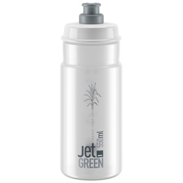 Elite Jet Green water bottle eco-friendly plant-based plastic lightweight cycling bottle