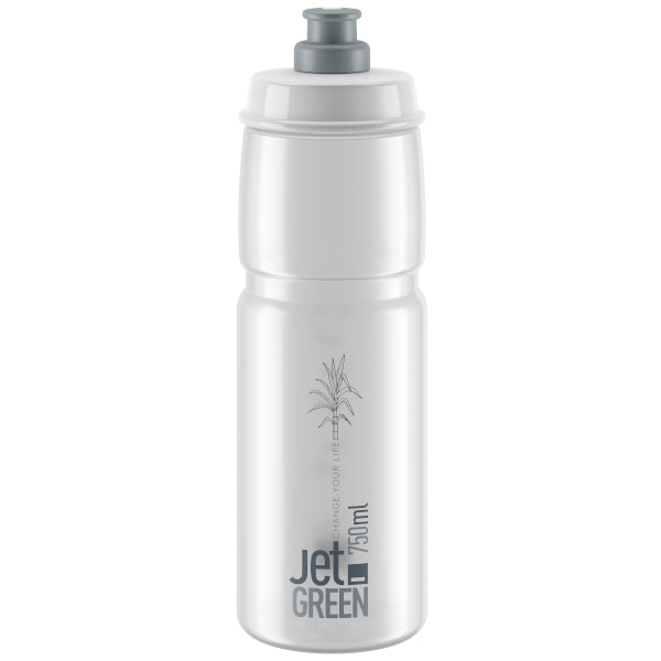 Elite Jet Green water bottle eco-friendly plant-based plastic lightweight cycling bottle