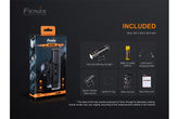 Fenix BC26R 1600 lumens rechargeable bike light with USB-C charging durable design for bright road and trail cycling