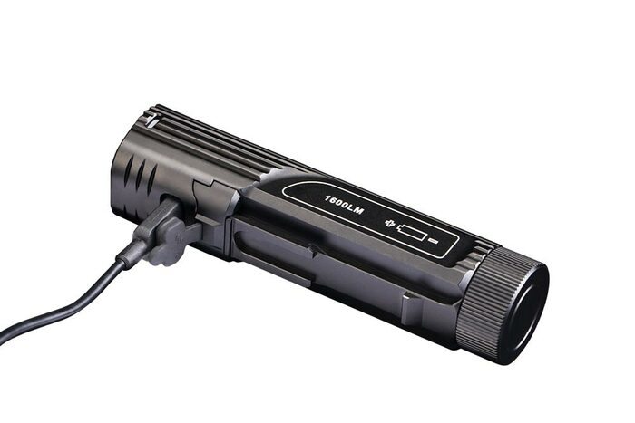 Fenix BC26R 1600 lumens rechargeable bike light with USB-C charging durable design for bright road and trail cycling