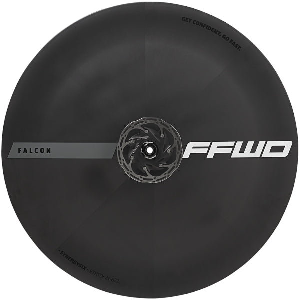 FFWD Falcon DISC FCC Tubeless Ready carbon wheel – aerodynamic disc brake wheel for time trial and triathlon bikes