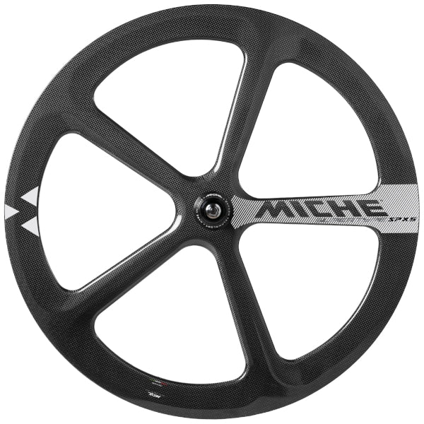 Miche Supertype SPX5 carbon track wheel for aerodynamic precision and high-speed velodrome performance