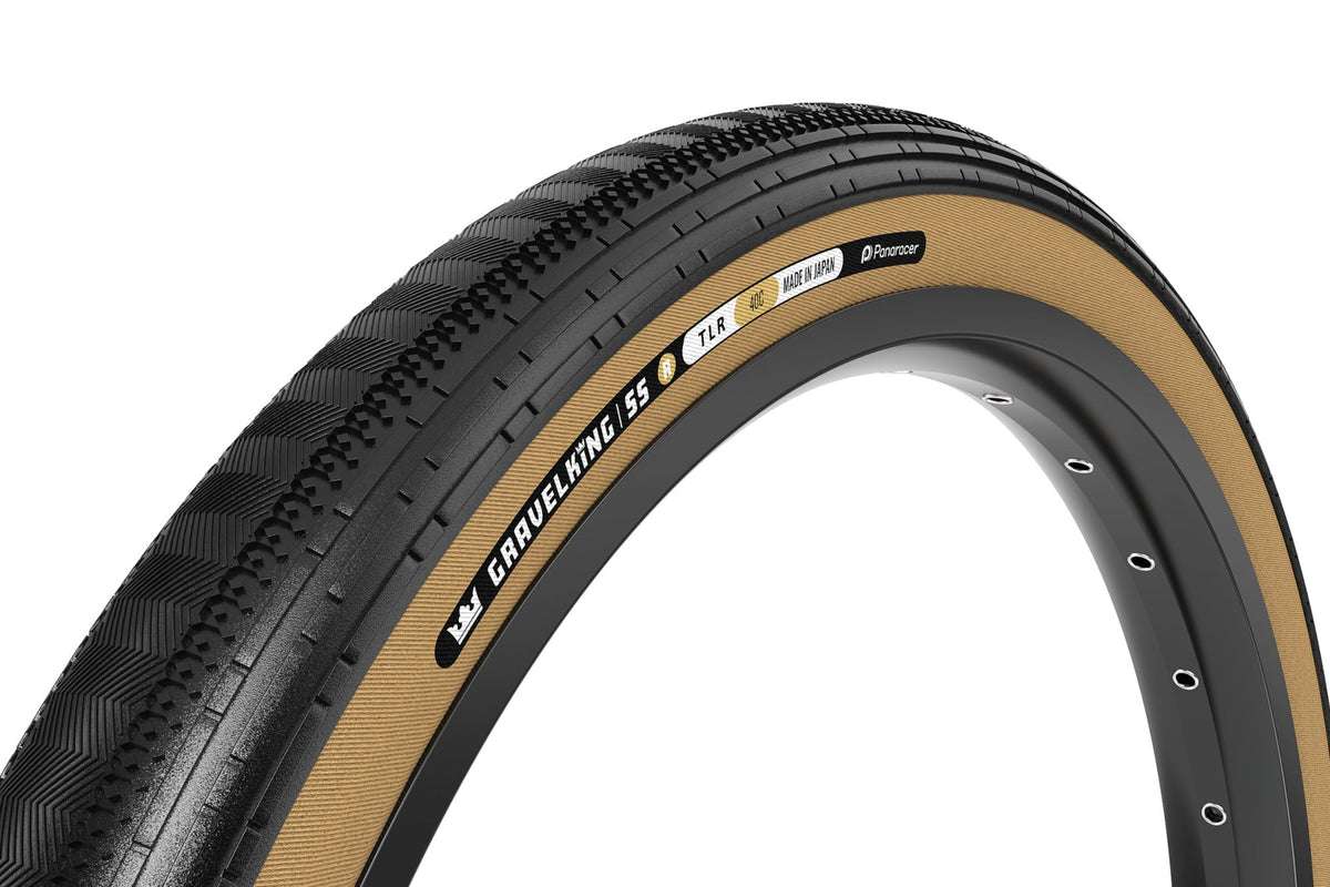 Panaracer Gravel King SS R tubeless tire slick center tread for fast gravel racing
