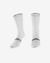 Pinarello lightweight white cycling socks for road and race performance