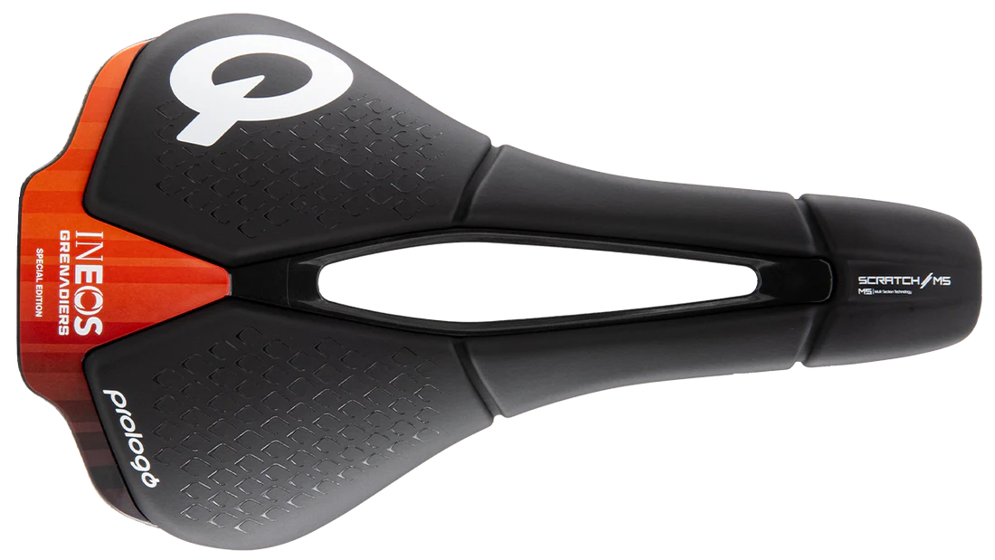 Prologo Scratch M5 Space Nack saddle 147mm World Tour Special Edition Team Ineos Grenadiers lightweight performance seat