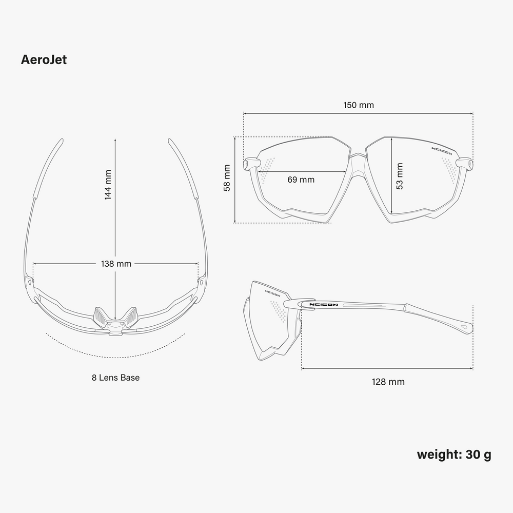Scicon Aerojet Black cycling sunglasses with Multimirror Silver Lens – UV protective eyewear for cyclists