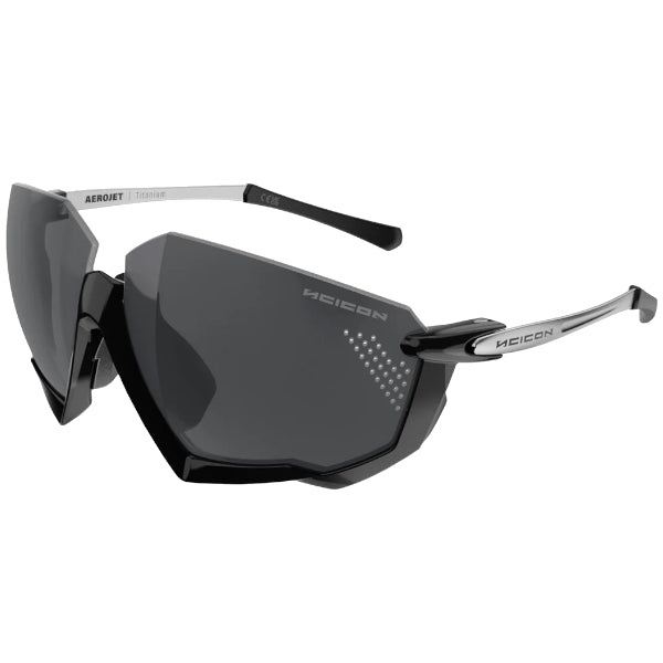 Scicon Aerojet Black cycling sunglasses with Multimirror Silver Lens – UV protective eyewear for cyclists