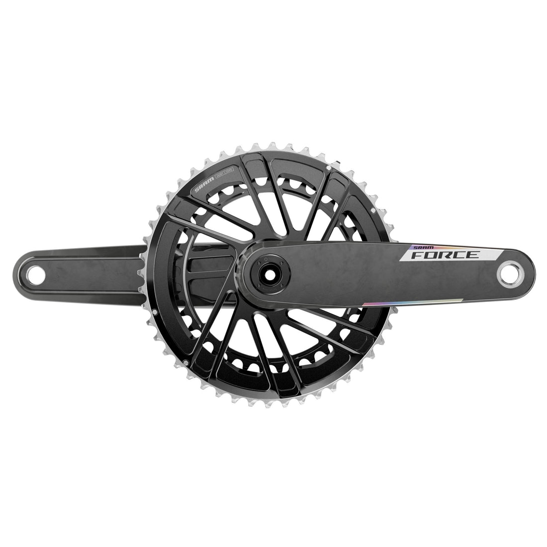 SRAM Force AXS E1 46/33T DUB Crankset – lightweight 2x 12-speed road bike crankset for efficient power transfer and smooth shifting