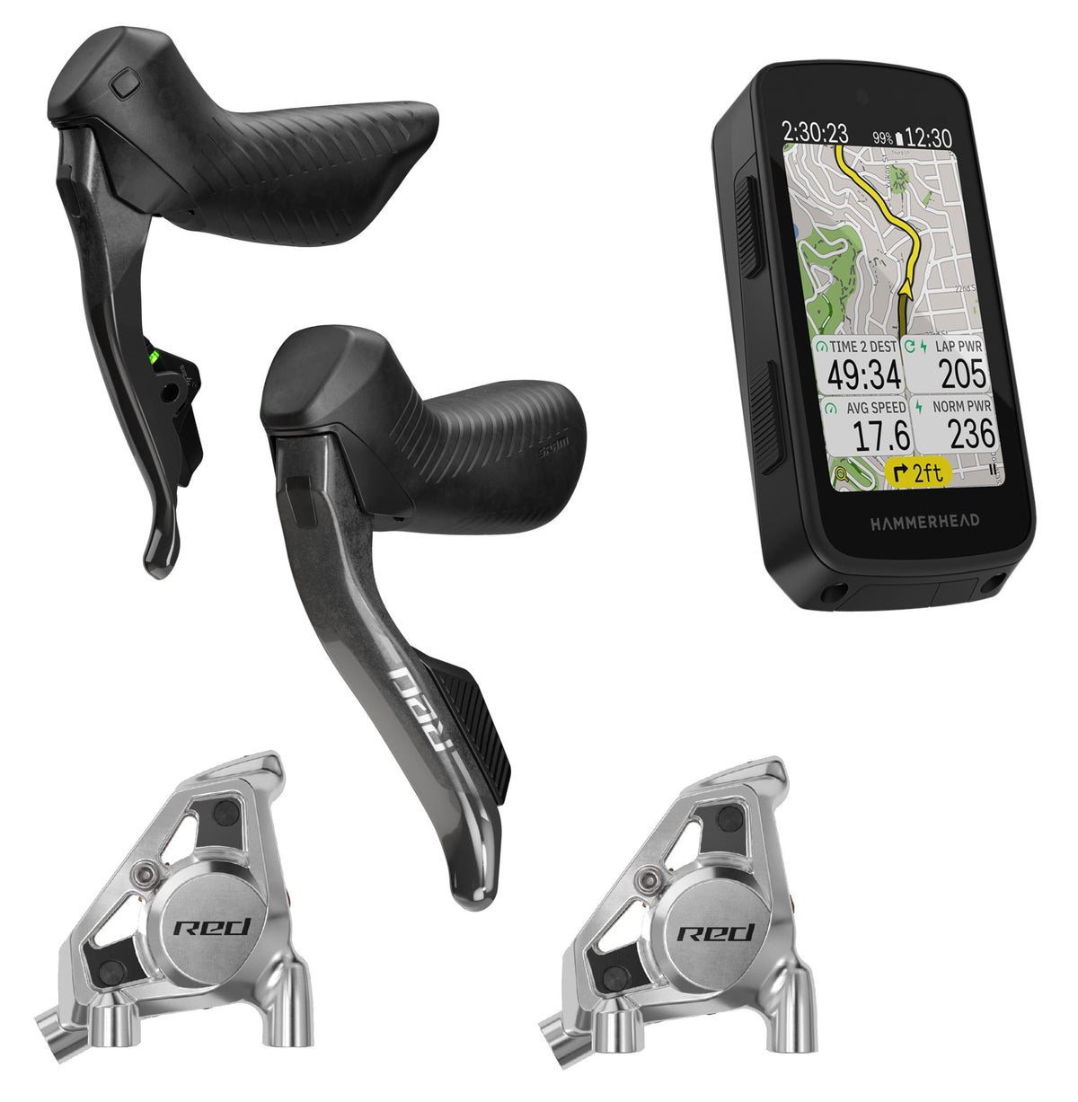 SRAM RED AXS E1 Cockpit Upgrade Kit wireless shifters and brake controls