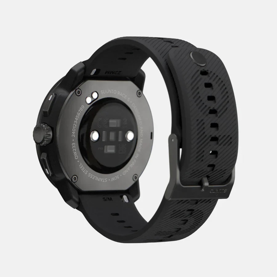 Suunto Race S Sports Watch with GPS tracking, heart rate monitor, and lightweight design for cycling and endurance athletes