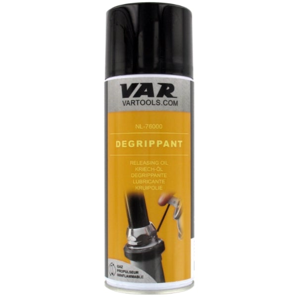 VAR NL-76000 Releasing Oil 300mL penetrating lubricant designed to loosen rusted or seized bolts nuts and bike components