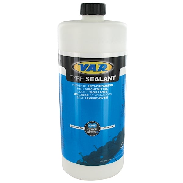 VAR Professional Tire Sealant tubeless-ready formula sealing punctures instantly for reliable protection and long-lasting tire performance