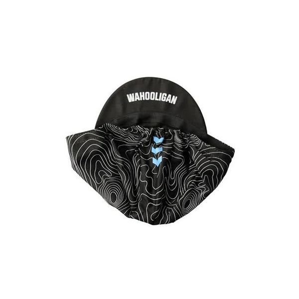 Wahoo cycling cap black white lightweight breathable bike hat