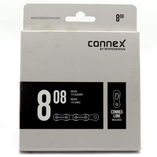 Wippermann Connex 808 nickel chain 8 speed corrosion resistant bike chain